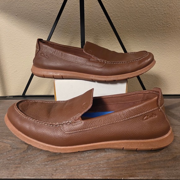 Clarks‎ Collection Mens Loafers Leather Slip On Casual Comfort Driving Shoes